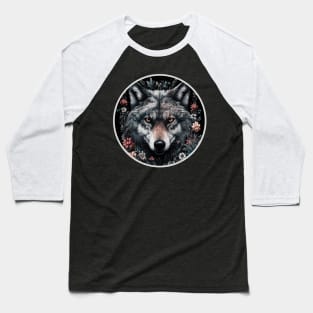 Wolf Face Cottagecore Aesthetic Howl Baseball T-Shirt